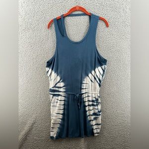 Chaser Cool Jersey Deconstructed Tank Dress Tie DYE Size Medium NWT